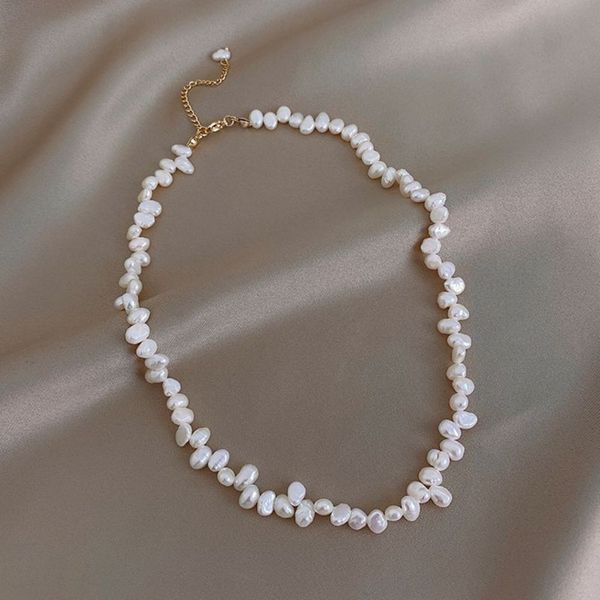 baroque natural millet fresh water necklace minority irregular pearl clavicle chain female, Silver
baroque natural millet fresh water necklace minority irregular pearl clavicle chain female, Silver