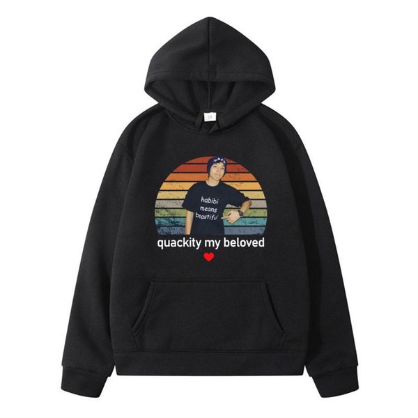 men's hoodies & sweatshirts 2021 arrival quackity my beloved oversized hooded pullover funny fashion casual harajuku loose daily street, Black
men's hoodies & sweatshirts 2021 arrival quackity my beloved oversized hooded pullover funny fashion casual harajuku loose daily street, Black
