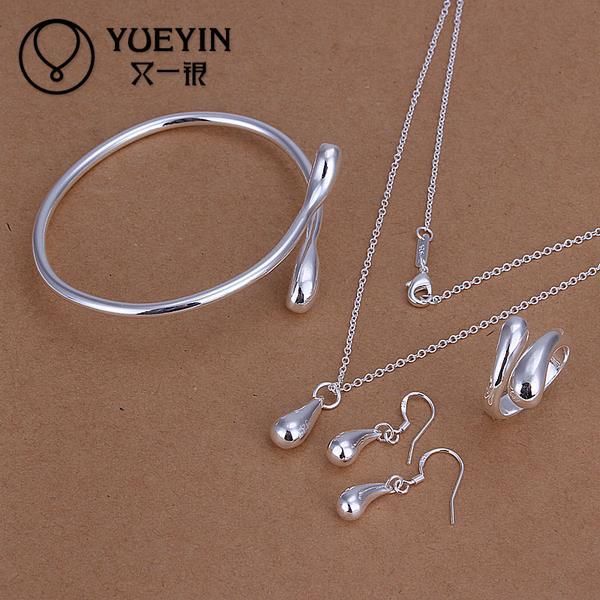 earrings & necklace water drop shaped jewelry women's silver plated sets wedding bridal s221 romantic nakit kompleti
earrings & necklace water drop shaped jewelry women's silver plated sets wedding bridal s221 romantic nakit kompleti