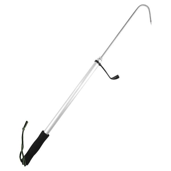 outdoor stainless steel flexible fishing gaff holder spear hook (120cm) hooks