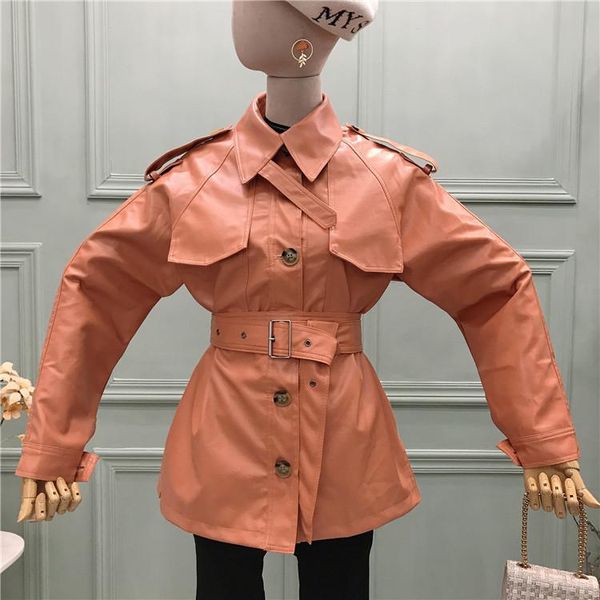 women's jackets 2021 retro lapel lace up thin motorcycle leather jacket wild pu long sleeve 0301, Black;brown
women's jackets 2021 retro lapel lace up thin motorcycle leather jacket wild pu long sleeve 0301, Black;brown