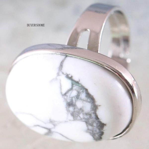 cluster rings 1pcs ring silver color jewelry for women gift natural stone oval bead white howlite adjustable finger z104, Golden;silver
cluster rings 1pcs ring silver color jewelry for women gift natural stone oval bead white howlite adjustable finger z104, Golden;silver