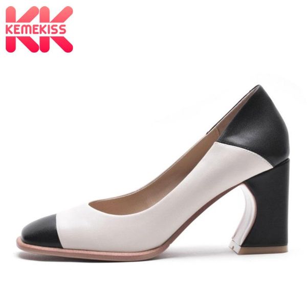 dress shoes kemekiss women pumps real leather mixed color square toe party casual outdoor fashion female footwear size 34-39, Black
dress shoes kemekiss women pumps real leather mixed color square toe party casual outdoor fashion female footwear size 34-39, Black
