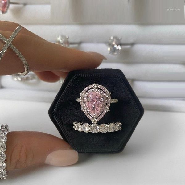 wedding rings silver color pink white cubic zirconia tear drop shaped cz ring for women pinky jewelry1, Slivery;golden
wedding rings silver color pink white cubic zirconia tear drop shaped cz ring for women pinky jewelry1, Slivery;golden