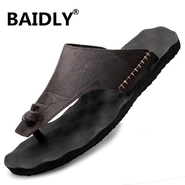 men's sandals genuine leather flip-flops men summer shoes leisure slippers comfortable footwear soft sandal, Black
men's sandals genuine leather flip-flops men summer shoes leisure slippers comfortable footwear soft sandal, Black