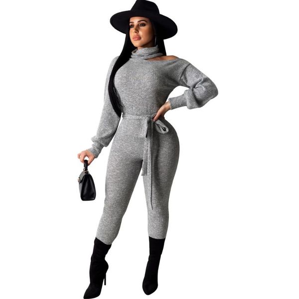 women's jumpsuits & rompers echoine autumn winter turtleneck ribbed jumpsuit skinny women lantern sleeve overalls with belt club outfit, Black;white
women's jumpsuits & rompers echoine autumn winter turtleneck ribbed jumpsuit skinny women lantern sleeve overalls with belt club outfit, Black;white