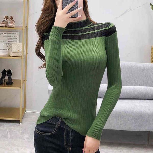 jxmyy autumn and winter new mesh stitching long-sleeved sweater women's slim pullover half high neck bottoming sweater 210412, White;black
jxmyy autumn and winter new mesh stitching long-sleeved sweater women's slim pullover half high neck bottoming sweater 210412, White;black