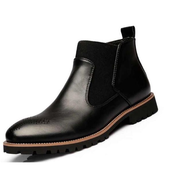 men genuine leather martin male fashion cow ankle boots big size basic casual oxford wee shoes, Black
men genuine leather martin male fashion cow ankle boots big size basic casual oxford wee shoes, Black