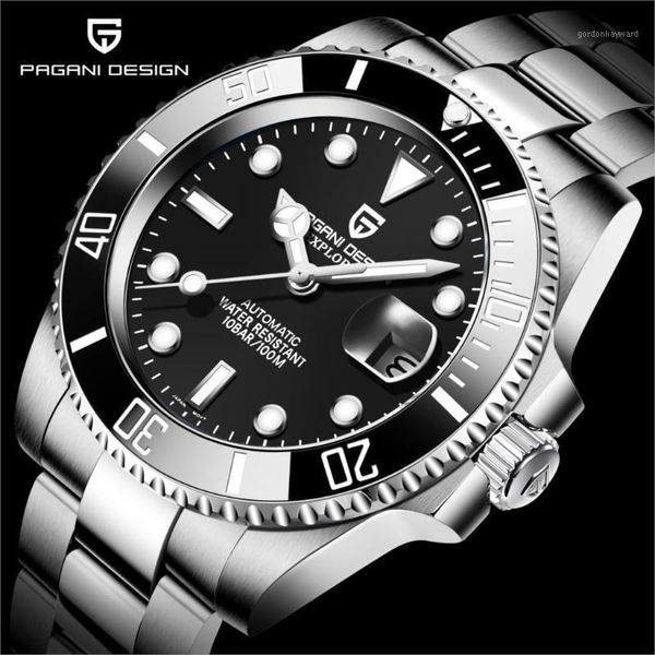 men's automatic mechanical nh35a wristwatch stainless steel divers watch sapphire glass men watches reloj hombre wristwatches, Slivery;brown
men's automatic mechanical nh35a wristwatch stainless steel divers watch sapphire glass men watches reloj hombre wristwatches, Slivery;brown