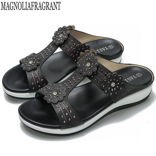 slippers fashion flower slides women clip toe wedges sandals rhinestone platform shoes female muffins spring summer footwear sy35, Black
slippers fashion flower slides women clip toe wedges sandals rhinestone platform shoes female muffins spring summer footwear sy35, Black