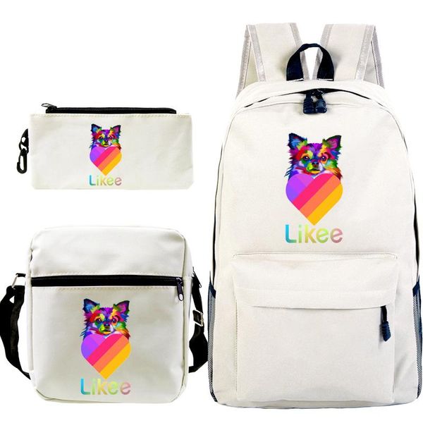 students likee backpack 3pcs/set kids knapsack teens app video rucksack girls boys cat schoolbag back to school gift
students likee backpack 3pcs/set kids knapsack teens app video rucksack girls boys cat schoolbag back to school gift