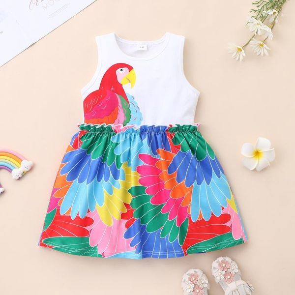 girl's dresses summer kids baby girls dress casual sleeveless cartoon toddler children's clothing1, Red;yellow
girl's dresses summer kids baby girls dress casual sleeveless cartoon toddler children's clothing1, Red;yellow