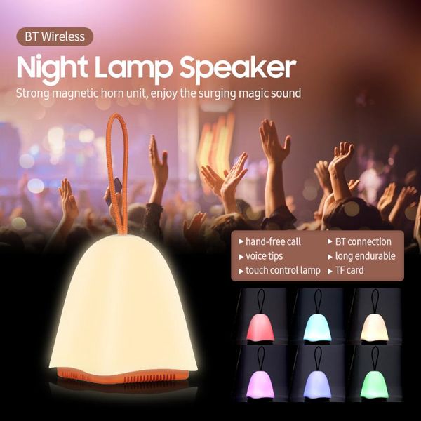 lamp speaker bt 5.0 touch control night wireless rechargeable colorful portable speakers
lamp speaker bt 5.0 touch control night wireless rechargeable colorful portable speakers