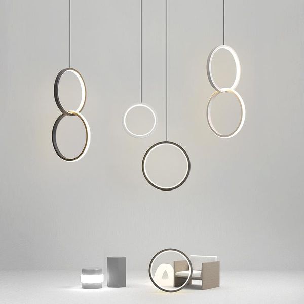 pendant lamps 2021 circle rings modern led lights for bedroom bedside dining room bar white/black color lamp 90-260v
pendant lamps 2021 circle rings modern led lights for bedroom bedside dining room bar white/black color lamp 90-260v