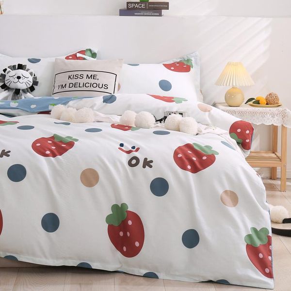 bedding sets boys girls set cute strawberry duvet cover soft king bed sheet quilt pillowcases flat sheets bedclothes
bedding sets boys girls set cute strawberry duvet cover soft king bed sheet quilt pillowcases flat sheets bedclothes