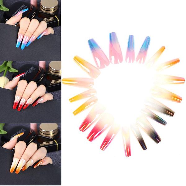 false nails 24 pcs/set press on long coffin stick display full cover artificial designs fake, Red;gold
false nails 24 pcs/set press on long coffin stick display full cover artificial designs fake, Red;gold