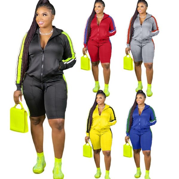 women's tracksuits zaggin 2021 autumn women color block stitching 2-piece suit casual zipper v-neck full sleeve coats knee-length pants, Gray
women's tracksuits zaggin 2021 autumn women color block stitching 2-piece suit casual zipper v-neck full sleeve coats knee-length pants, Gray