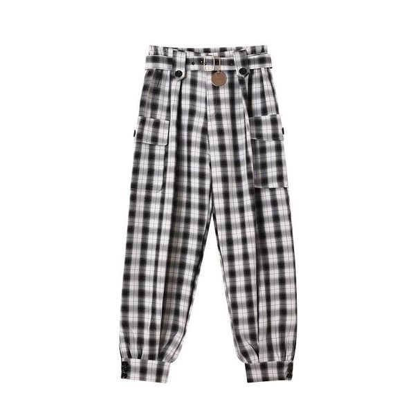 men's pants plaid men spring loose wide-leg personality casual trendy hairstylist low-end harlan trousers and boots, Black
men's pants plaid men spring loose wide-leg personality casual trendy hairstylist low-end harlan trousers and boots, Black
