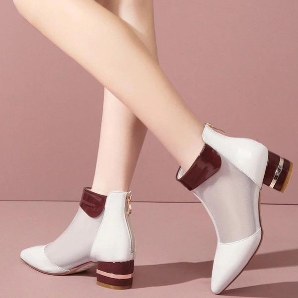 boots 2021 fashion mesh woman summer shoes women mid heels sandals boot pointed toe mixed color footware female beige black
boots 2021 fashion mesh woman summer shoes women mid heels sandals boot pointed toe mixed color footware female beige black