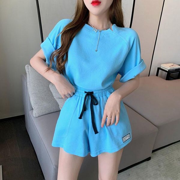 women's tracksuits summer loose soft sets women 2021 casual two pieces short sleeve t shirts and high waist shorts solid outfits tracks, Gray
women's tracksuits summer loose soft sets women 2021 casual two pieces short sleeve t shirts and high waist shorts solid outfits tracks, Gray