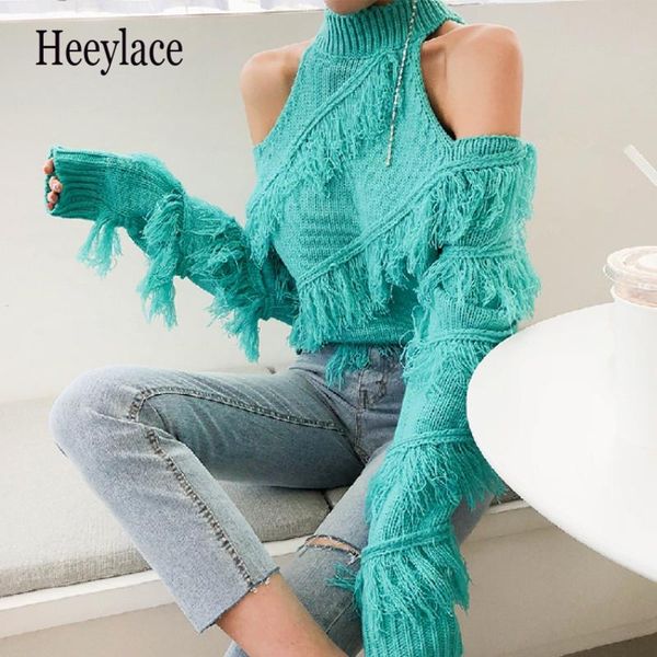 women's sweaters women off shoulder long sleeve turtleneck sweater pullovers tassels knitted autumn winter female fashion top, White;black
women's sweaters women off shoulder long sleeve turtleneck sweater pullovers tassels knitted autumn winter female fashion top, White;black