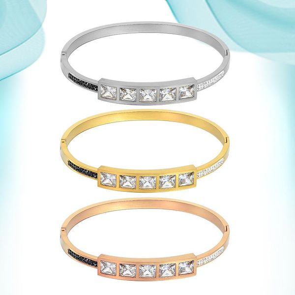bangle 2021 stylish bracelets trendy tile black and white brick design buckle titanium steel bangles simple style making supplies
bangle 2021 stylish bracelets trendy tile black and white brick design buckle titanium steel bangles simple style making supplies