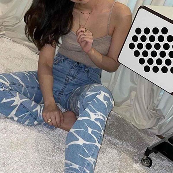 women's jeans 2021 women trousers high waist staight for print water wave straight denim pants vintage pattern, Blue
women's jeans 2021 women trousers high waist staight for print water wave straight denim pants vintage pattern, Blue