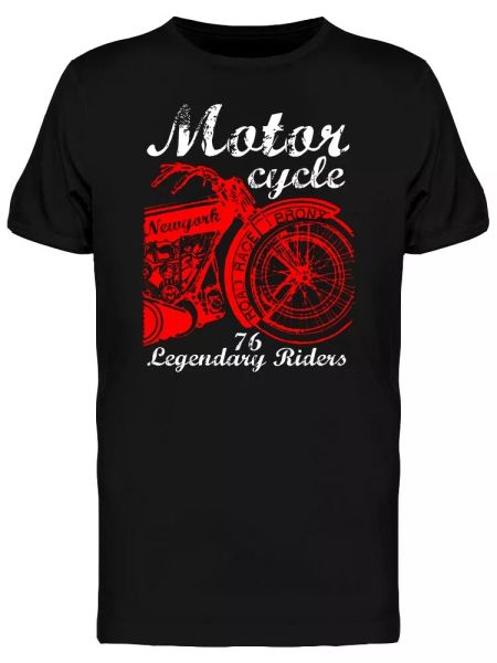 motorcycle legendary riders tee men's -image by shutterstock, White;black 
motorcycle legendary riders tee men's -image by shutterstock, White;black