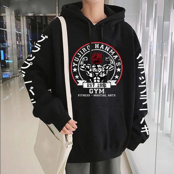 men's hoodies & sweatshirts male  baki the grappler graphic harajuku men pullover japanese anime sweatshirt, Black
men's hoodies & sweatshirts male  baki the grappler graphic harajuku men pullover japanese anime sweatshirt, Black