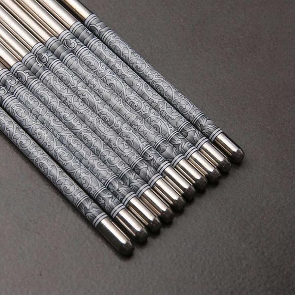 chopsticks visual touch 5 pair tableware stainless steel 8.9"/22.5cm non-slip sushi chop sticks chinese gift reusable
chopsticks visual touch 5 pair tableware stainless steel 8.9"/22.5cm non-slip sushi chop sticks chinese gift reusable