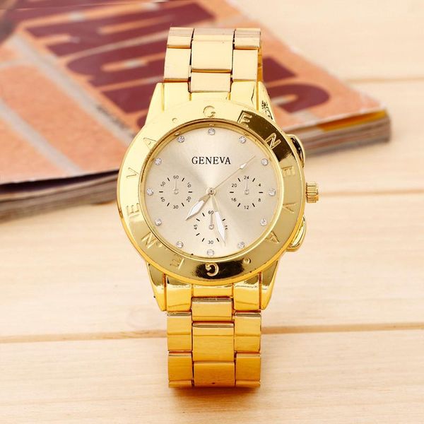 wristwatches luxury watches women geneva stainless steel quartz wristwatch clock golden female dress relogio masculino drop, Slivery;brown
wristwatches luxury watches women geneva stainless steel quartz wristwatch clock golden female dress relogio masculino drop, Slivery;brown