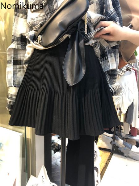 nomikuma summer new pleated skirt korean high waist a-line mini skirts causal fashion sweet bottoms mujer faldas 6f823 210427, Black
nomikuma summer new pleated skirt korean high waist a-line mini skirts causal fashion sweet bottoms mujer faldas 6f823 210427, Black