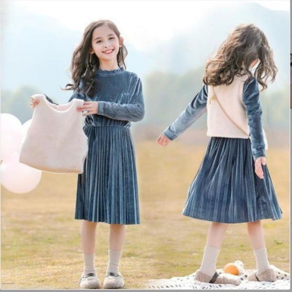 girls spring suit 3 13 years old childrens golden velvet princess dresses autumn winter vest and dress 2 piece sets, White
girls spring suit 3 13 years old childrens golden velvet princess dresses autumn winter vest and dress 2 piece sets, White