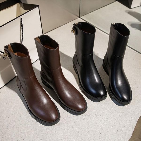 boots mljuese 2021 women ankle cow leather winter short plush metal decoration round toe high heels female riding, Black
boots mljuese 2021 women ankle cow leather winter short plush metal decoration round toe high heels female riding, Black