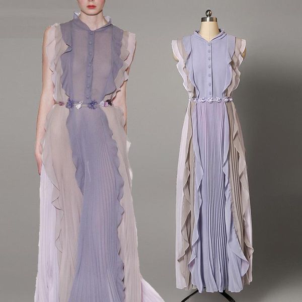 casual dresses 2021 women's european and american fashion slim temperament flowing ruffled chiffon dress, Black;gray
casual dresses 2021 women's european and american fashion slim temperament flowing ruffled chiffon dress, Black;gray