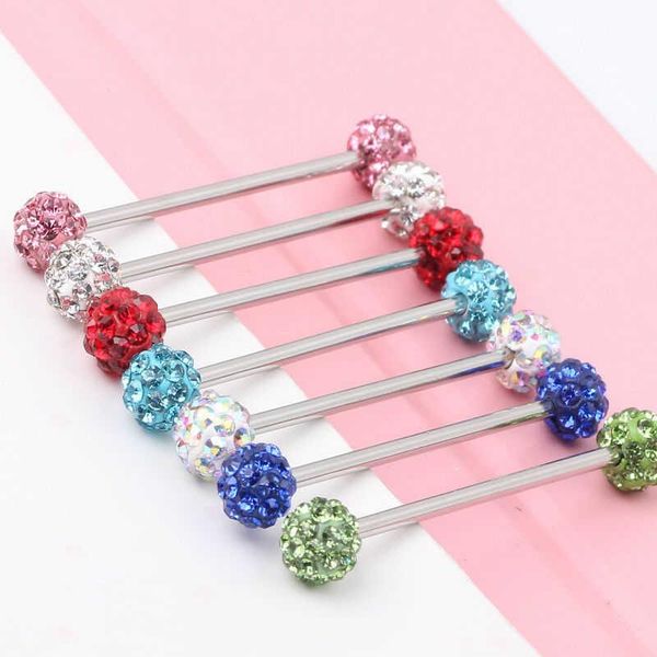 stud multicolored rhinestone industrial barbell ring piercing single crystal ball bar ear jewelry steel studs 1pcs, Golden;silver
stud multicolored rhinestone industrial barbell ring piercing single crystal ball bar ear jewelry steel studs 1pcs, Golden;silver