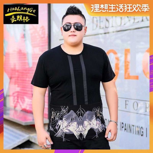 fat men's plus fat plus size popular short sleeve t-shirt fat tide brand new summer t-shirt xxxl, Black;brown
fat men's plus fat plus size popular short sleeve t-shirt fat tide brand new summer t-shirt xxxl, Black;brown