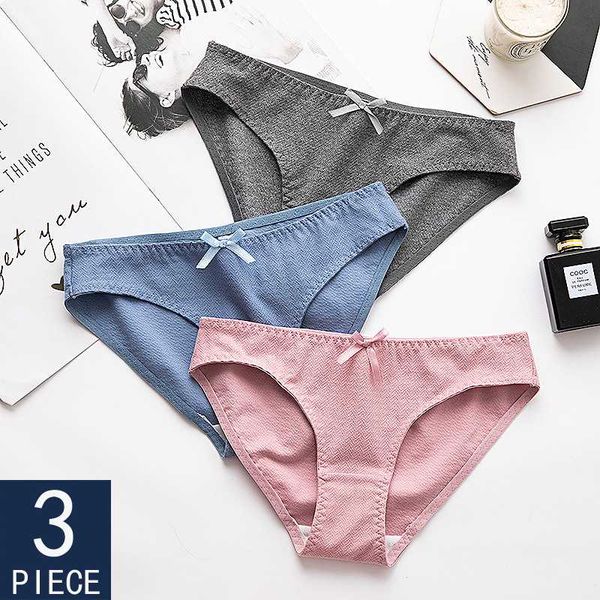 women's panties 3pcs/lot cotton seamless breathable underwear for women bow low-waist solid color girl briefs, Black;pink
women's panties 3pcs/lot cotton seamless breathable underwear for women bow low-waist solid color girl briefs, Black;pink