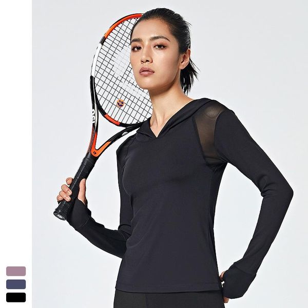 yoga outfits salspor women hooded shirts sport mesh patchwork qucik dry breathable sportwear racquet sports training gym, White;red
yoga outfits salspor women hooded shirts sport mesh patchwork qucik dry breathable sportwear racquet sports training gym, White;red