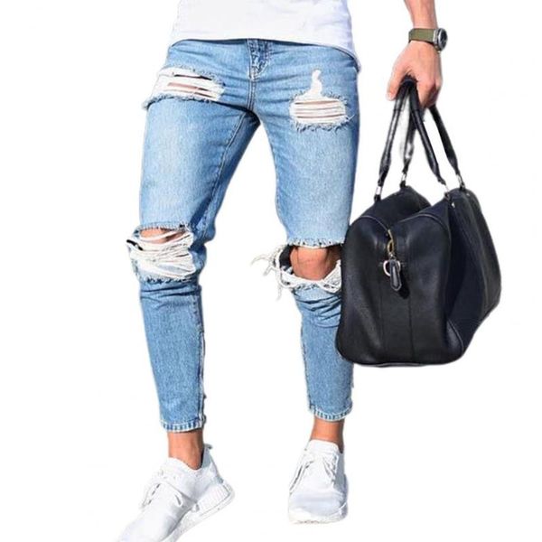 men's jeans 80% denim pants stretch breathable cotton blend fashion ankle for daily wear, Blue
men's jeans 80% denim pants stretch breathable cotton blend fashion ankle for daily wear, Blue