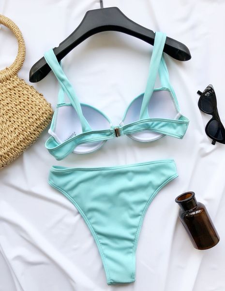 2021 ribbed high waist push up swimsuit women swimwear female two-pieces bikini set bra cup bather bathing suit swim ladyin
2021 ribbed high waist push up swimsuit women swimwear female two-pieces bikini set bra cup bather bathing suit swim ladyin