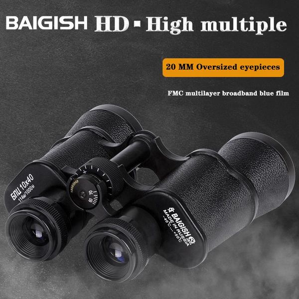telescope & binoculars baigish 10x40 hd high magnification black profession hunting powerful outdoor tourism
telescope & binoculars baigish 10x40 hd high magnification black profession hunting powerful outdoor tourism