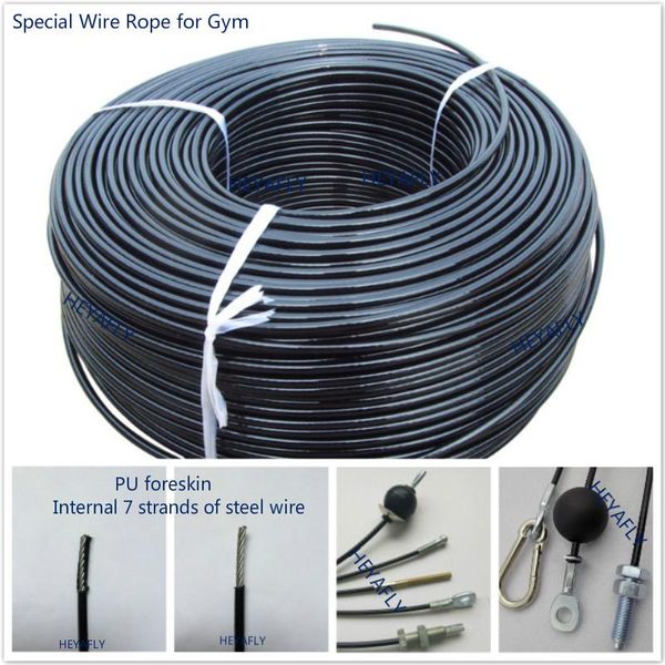accessories fitness gym special wire rope 5/6mm diameter pu skin weight bearing 800kg equipment wholesale discount price
accessories fitness gym special wire rope 5/6mm diameter pu skin weight bearing 800kg equipment wholesale discount price