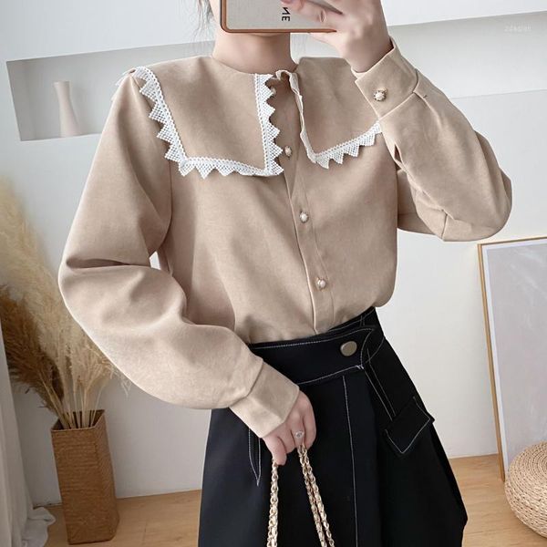 spring mori girl japanese lolita princess corduroy casual cute sailor collar blouse women's shirts blowse blouses &, White
spring mori girl japanese lolita princess corduroy casual cute sailor collar blouse women's shirts blowse blouses &, White