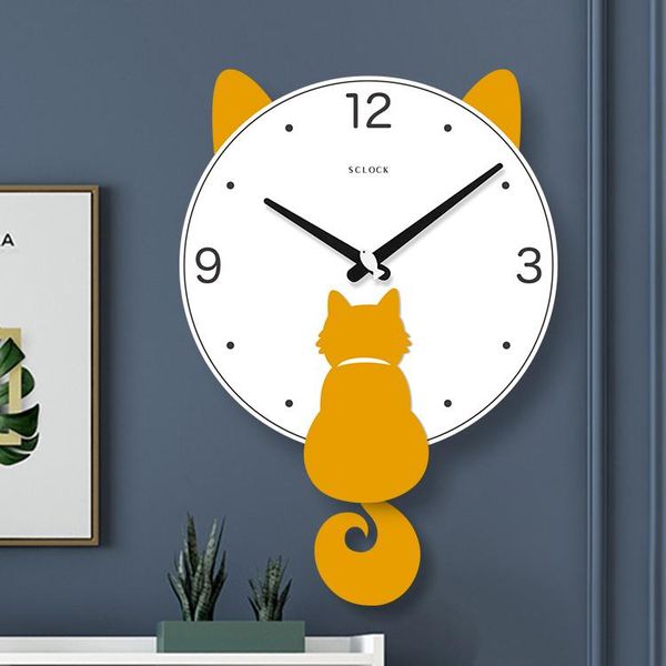 wall clocks cute nordic clock cartoon pendulum cat modern design living room simple silent art kids relojes home decor mm60w
wall clocks cute nordic clock cartoon pendulum cat modern design living room simple silent art kids relojes home decor mm60w