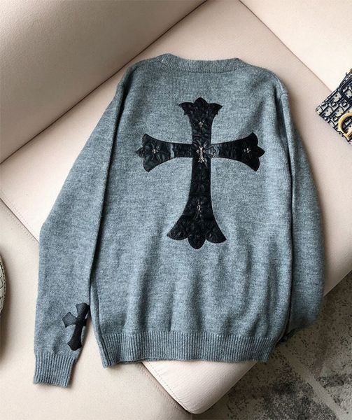2021 spring tide brand skin cross wool sweater long sleeve cardigan coat men's and women's sweaters, White
2021 spring tide brand skin cross wool sweater long sleeve cardigan coat men's and women's sweaters, White
