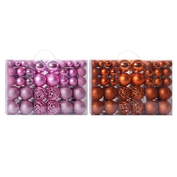 party decoration 200 pcs christmas ball box set available holiday tree decorations, 100 pink & 100pcs bronze
party decoration 200 pcs christmas ball box set available holiday tree decorations, 100 pink & 100pcs bronze