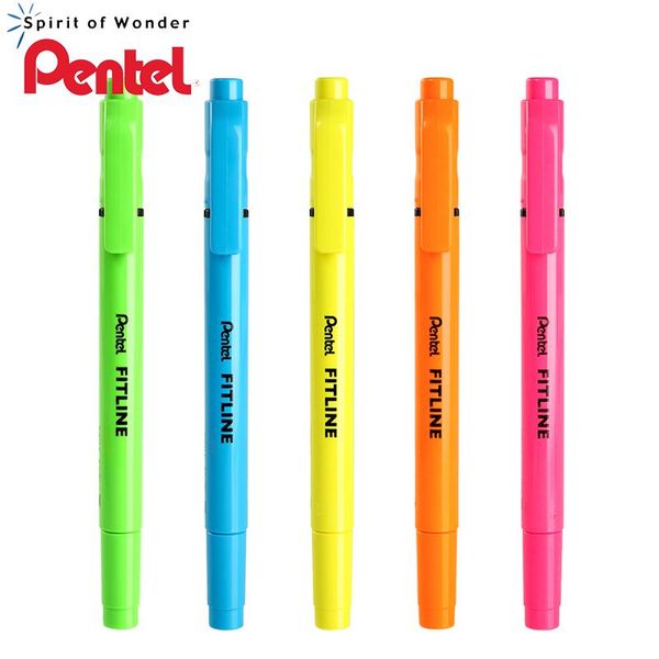 highlighters japanese pentel slw11-s double-headed fluorescent pen marking watercolor students'office stroke key colors, Black;red
highlighters japanese pentel slw11-s double-headed fluorescent pen marking watercolor students'office stroke key colors, Black;red