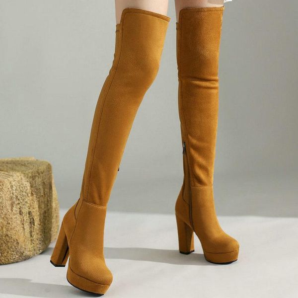 boots 2021 women over the knee platform square high heel ladies stretch faux suede autumn winter thigh black
boots 2021 women over the knee platform square high heel ladies stretch faux suede autumn winter thigh black