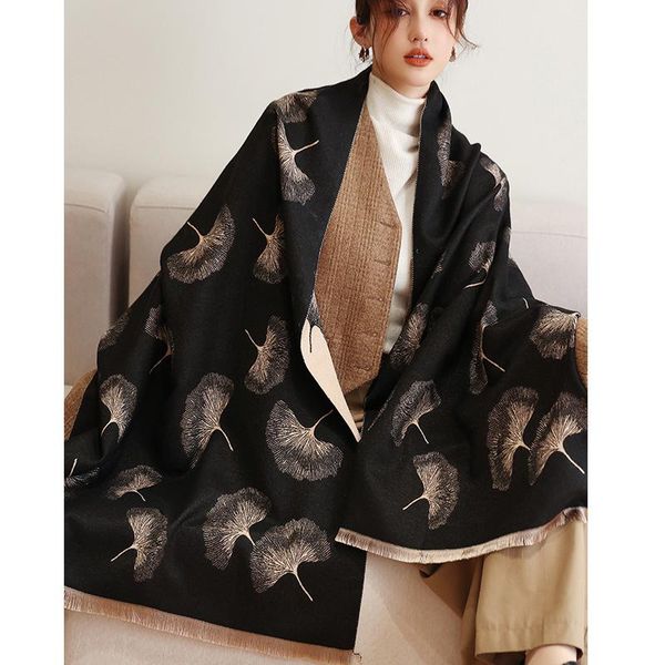 scarves luxury design thick warm winter scarf leaf print women cashmere pashmina shawl lady wrap female foulard blanket, Blue;gray
scarves luxury design thick warm winter scarf leaf print women cashmere pashmina shawl lady wrap female foulard blanket, Blue;gray
